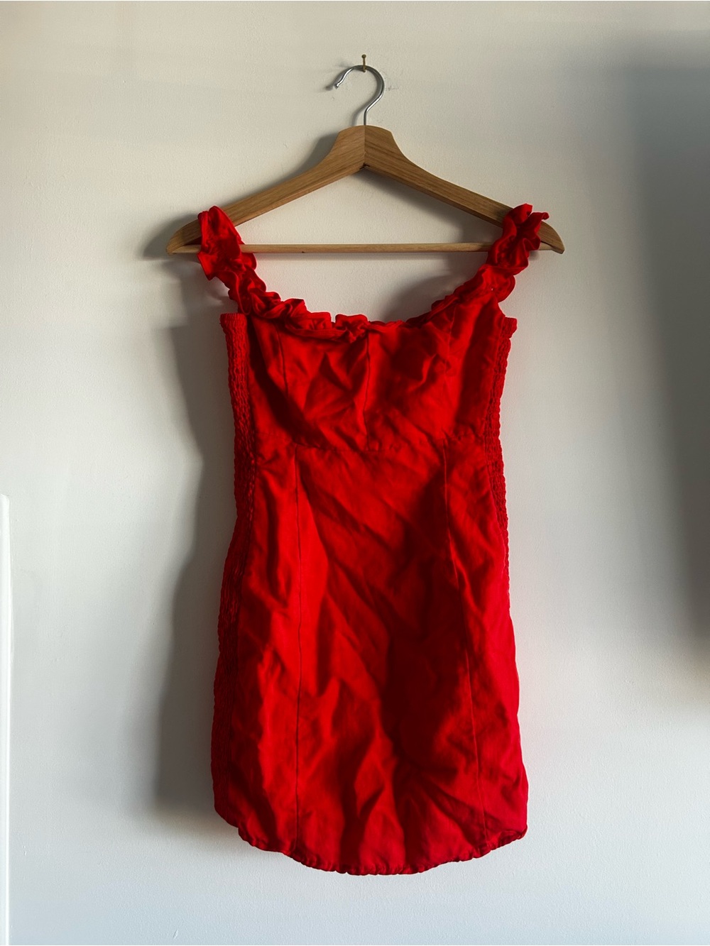 Astr Ruffle Mini Red Dress - Picture 2 of 5